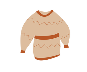 Pullover sweater illustration clipart