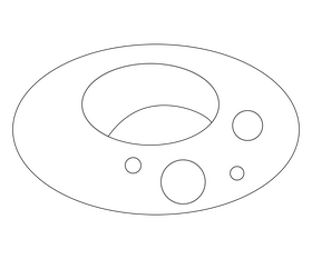 Free lifebuoy black and white clipart