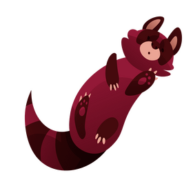 Red panda clipart
