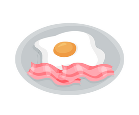 Omelette healthy breakfast clipart