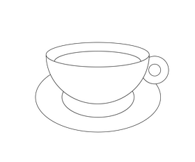 Cup Of Coffee Black And White Clipart Free Download