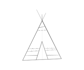 Canada hovel black and white clipart