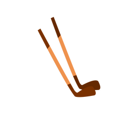 Canada hockey sticks illustartion clipart