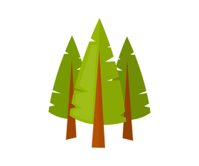 Cartoon spruce tree clipart