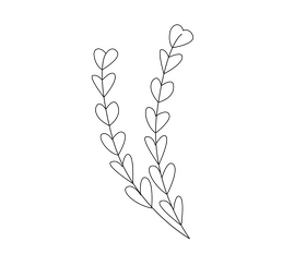 Flowers black and white clipart