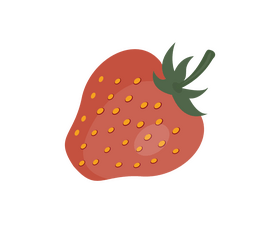 Cartoon strawberry clipart
