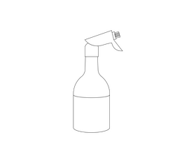 Garden sprayer black and white clipart