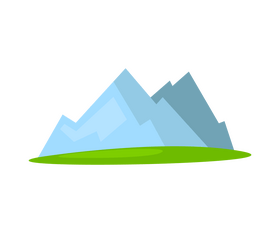 Cartoon mountain clipart