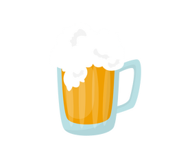 Cartoon beer Mug clipart