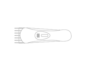 Shaving machine, electric razor black and white clipart