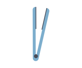 Hair straightener illustration clipart