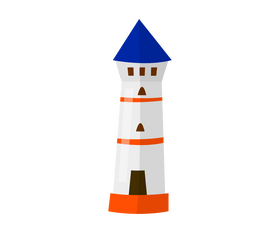 Iceland lighthouse clipart