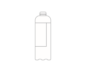 Sports water bottle black and white clipart