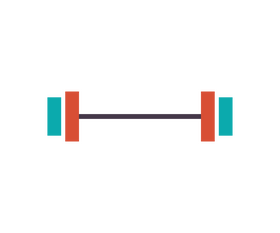Cartoon barbell clipart
