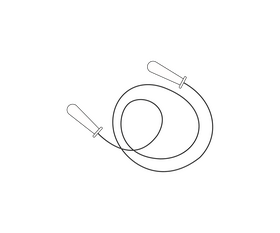 Jump rope illustration black and white clipart