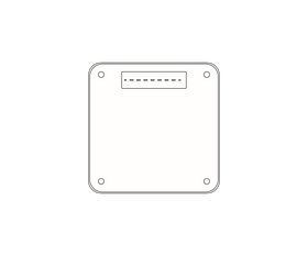 Electronic human weight measuring machine black and white clipart