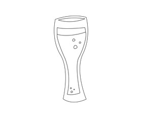 Free beer mug black and white clipart