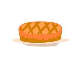 Cartoon pie clipart