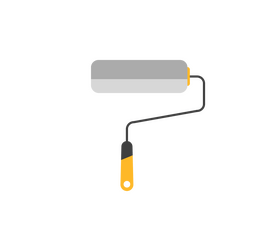 Paint roller brush illustration clipart