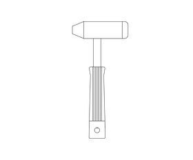 Hammer drawing black and white clipart