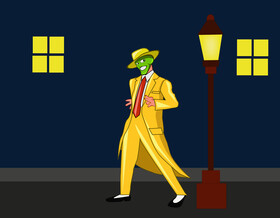 The mask cartoon vector