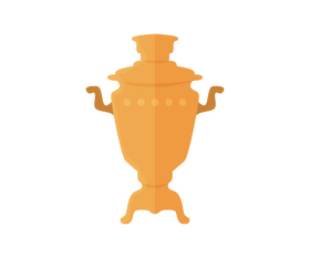 Russian samovar clipart