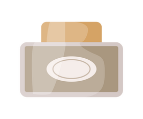 Cosmetic cream in jar free clipart