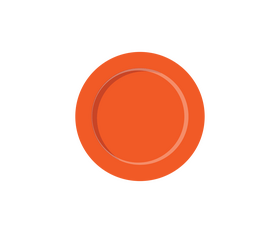 Red plate illustration clipart