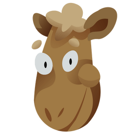 Cartoon sheep face clipart