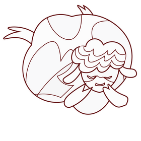 Sheep happy black and white clipart