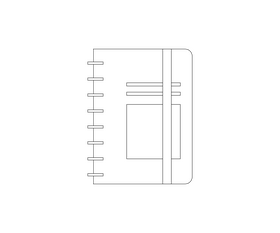 Daily planner free black and white clipart