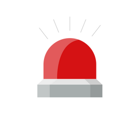 Fire alarm siren clipart