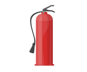 Cartoon fire extinguisher clipart