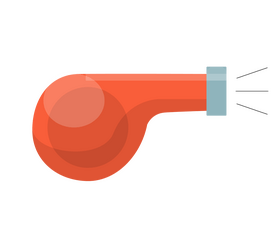 Sport whistle, soccer whistle clipart