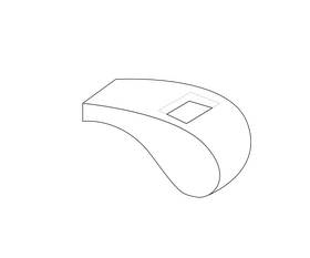 Whistle black and white clipart