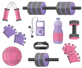 Sports equipment vector
