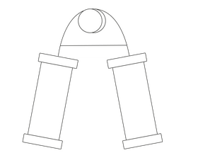 Jump rope illustration, skipping rope black and white clipart