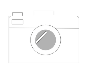 Cartoon camera black and white clipart