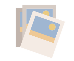 Travel postcards clipart