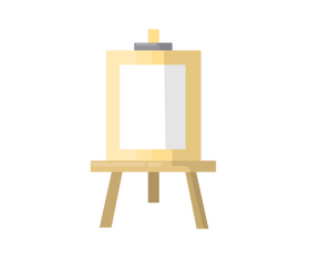 Painting easel free clipart