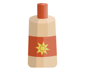 Summer beach sunscreen free clipart