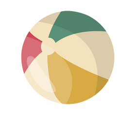Beach ball drawing clipart