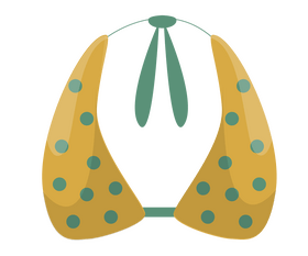 Beach swimsuit bra clipart