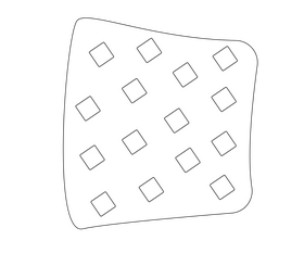 Bedroom pillow drawing black and white clipart