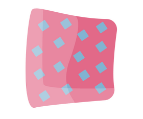 Bedroom pillow drawing clipart