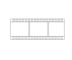 Free film reel black and white clipart