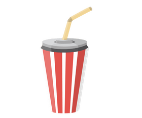 Cinema soda drink clipart