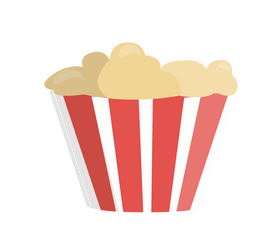 Cartoon cinema popcorn clipart