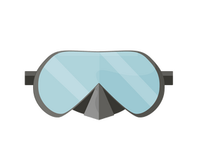 Cartoon snorkel mask clipart