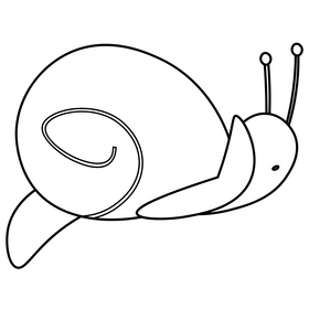 Snail speed black and white clipart